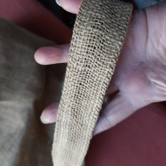 Vintage "Original by Fifie" Burlap Sack Hobo Tote Bag - Picture 4 of 12